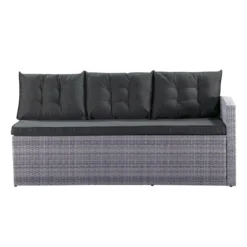 14tlg. Elegantes Ecksofa Set ca. 177 x 235 x 74 cm - Grau