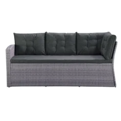 14tlg. Elegantes Ecksofa Set ca. 177 x 235 x 74 cm - Grau