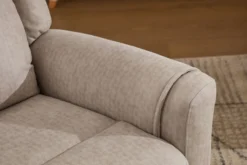 3tlg. Elektrisches Relaxsofa-Set - Hellbraun