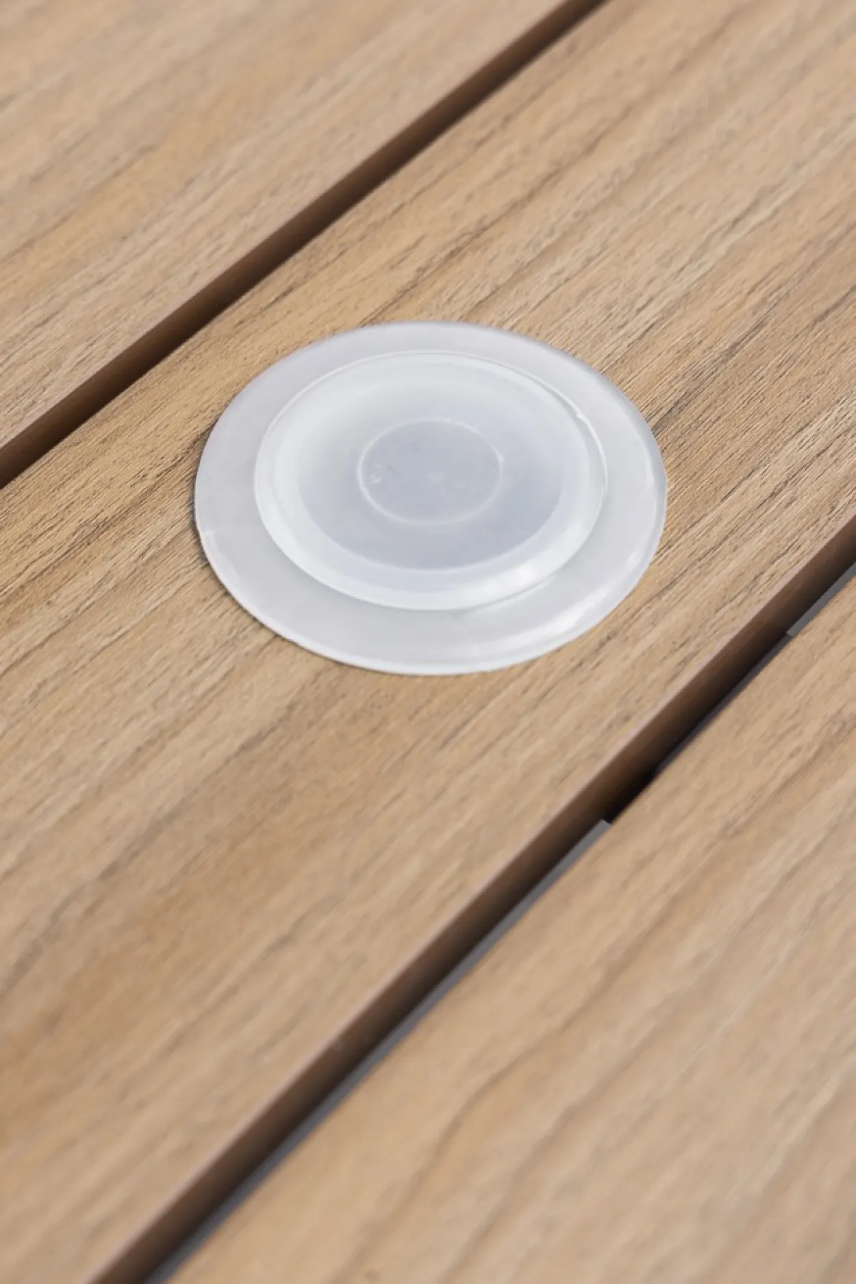 3tlg. Gartengarnitur aus Aluminium in Holzoptik