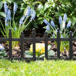10 tlg. Gartenzaun-Set aus PP, ca. 60 x 30,5 cm