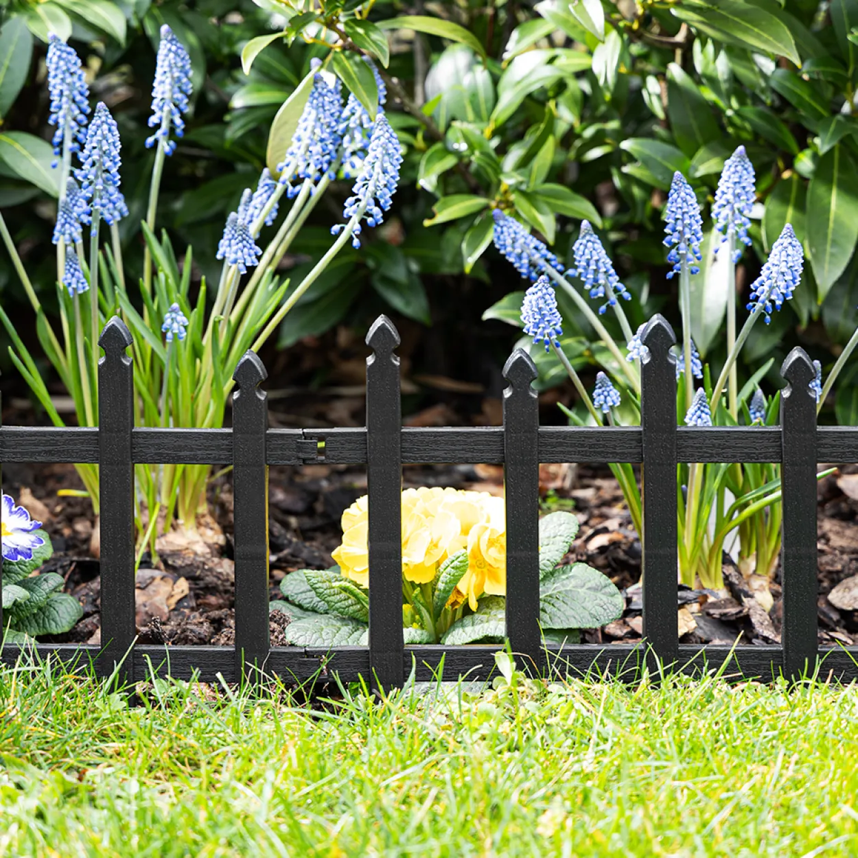 10 tlg. Gartenzaun-Set aus PP, ca. 60 x 30,5 cm