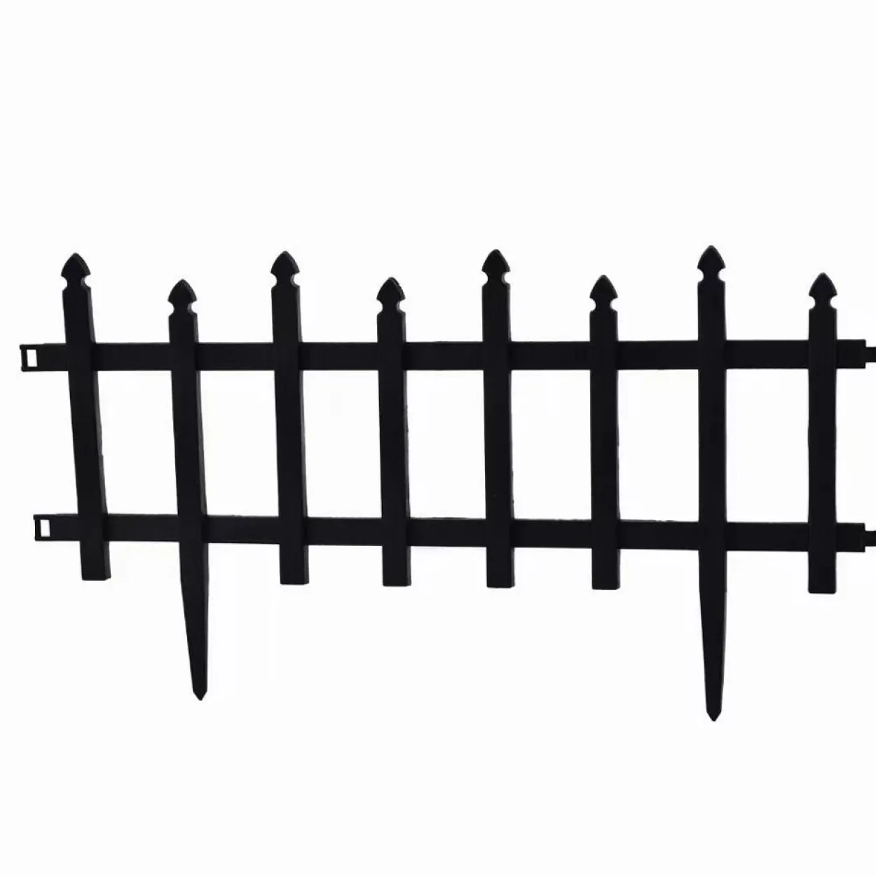 10 tlg. Gartenzaun-Set aus PP, ca. 60 x 30,5 cm