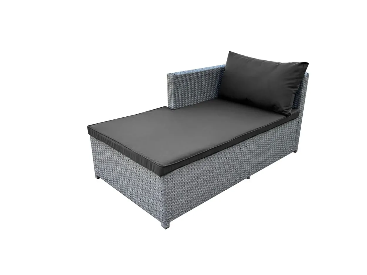 3tlg. Loungeset HGS62-DGR dunkelgrau