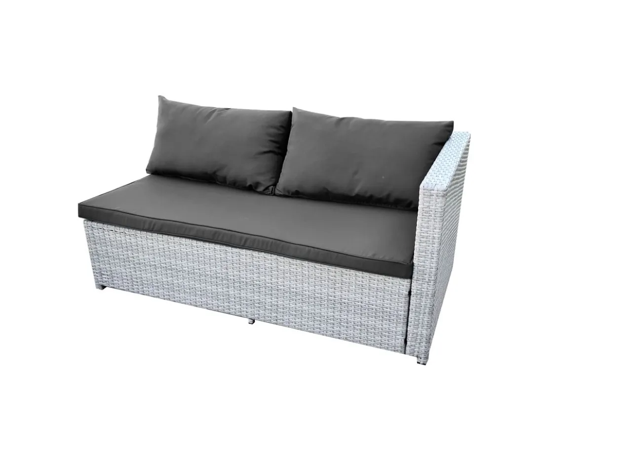 3tlg. Loungeset HGS62-DGR dunkelgrau