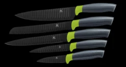 6tlg. Messerset CARBON GREEN LINE inkl. Messerblock