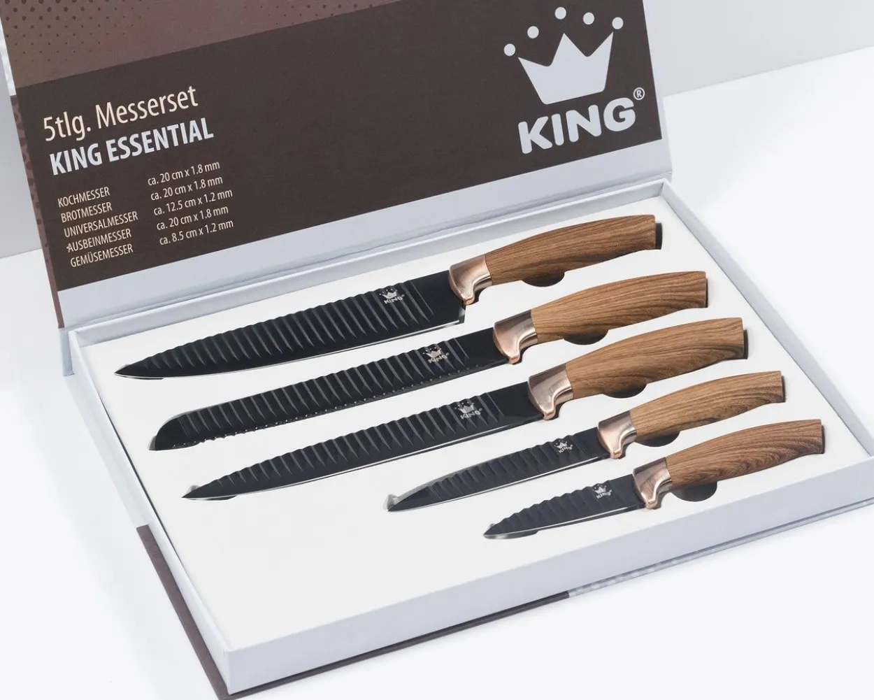 5tlg. Messerset ESSENTIAL im ETUI