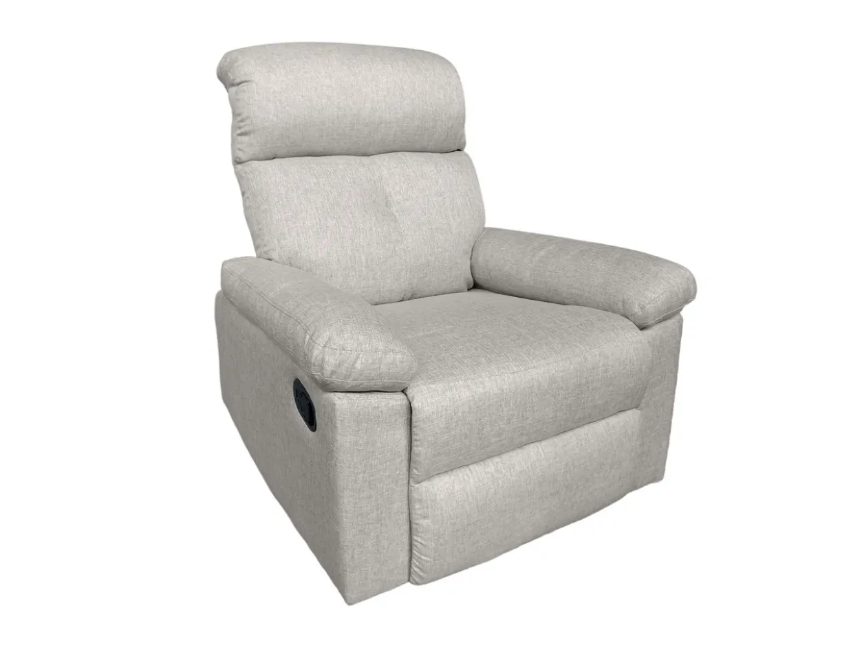 3tlg. Polstergarnitur mit 5 Relaxfunktionen - Beige