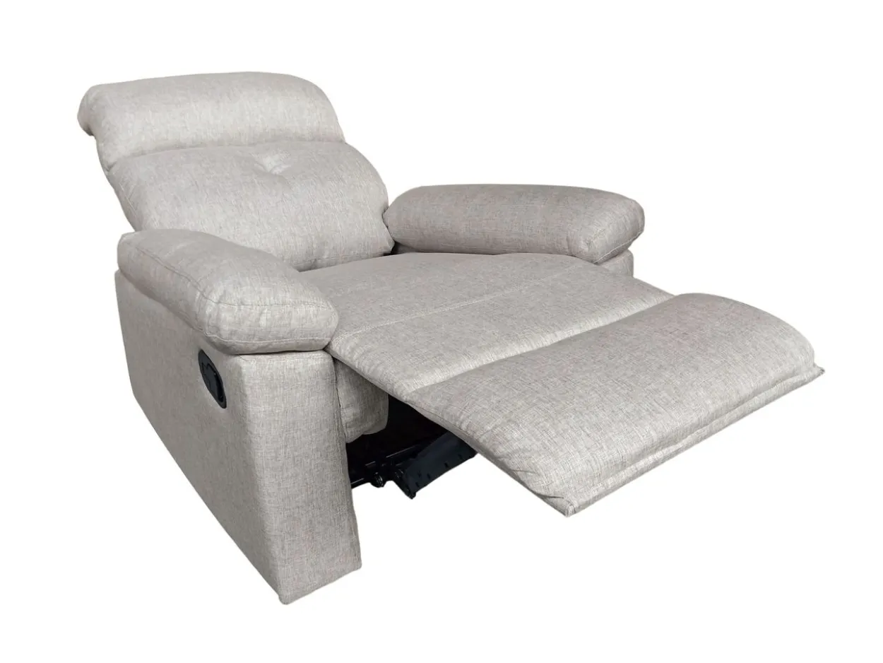 3tlg. Polstergarnitur mit 5 Relaxfunktionen - Beige