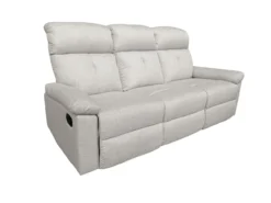 3tlg. Polstergarnitur mit 5 Relaxfunktionen - Beige
