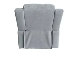 3tlg. Relaxsofa-Set aus Chenille - Hellgrau