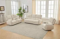 3tlg. Relaxsofa-Set - Beige