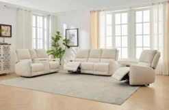 3tlg. Relaxsofa-Set - Beige