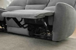 3tlg. Relaxsofa-Set - Grau