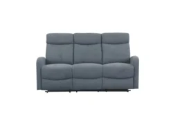 3tlg. Relaxsofa-Set mit 5 Relaxfunktionen - Dunkelgrau