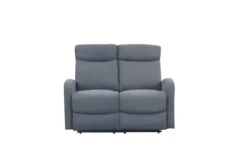 3tlg. Relaxsofa-Set mit 5 Relaxfunktionen - Dunkelgrau