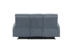 3tlg. Relaxsofa-Set mit 5 Relaxfunktionen - Dunkelgrau