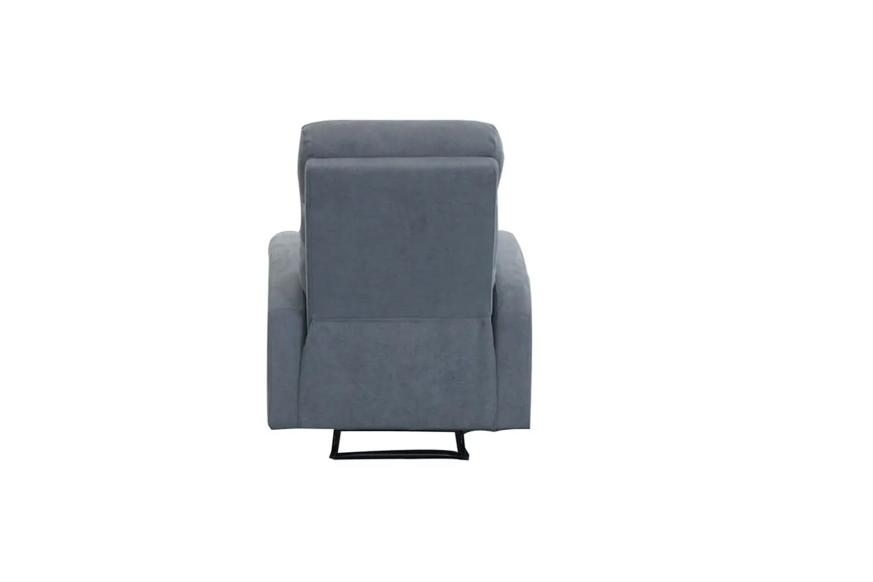3tlg. Relaxsofa-Set mit 5 Relaxfunktionen - Dunkelgrau
