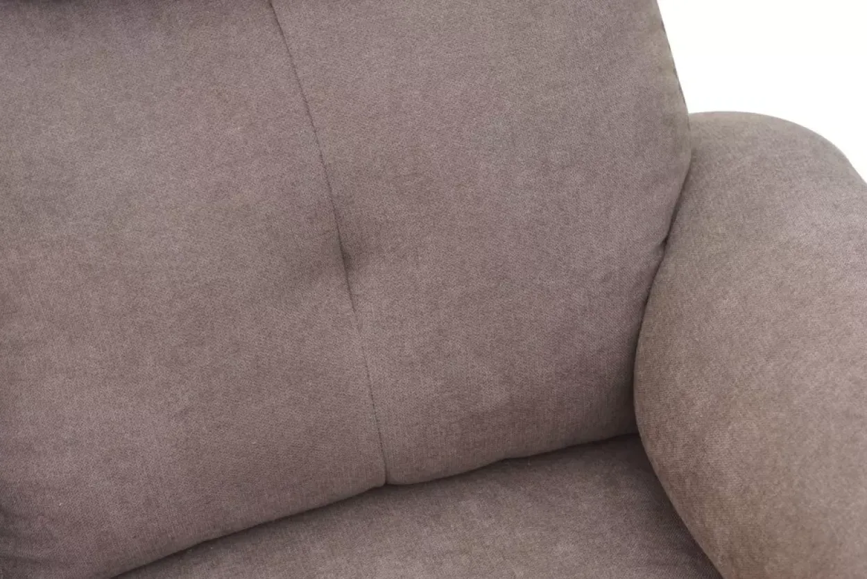 3tlg. Relaxsofa-Set mit 5 Relaxfunktionen - Braun
