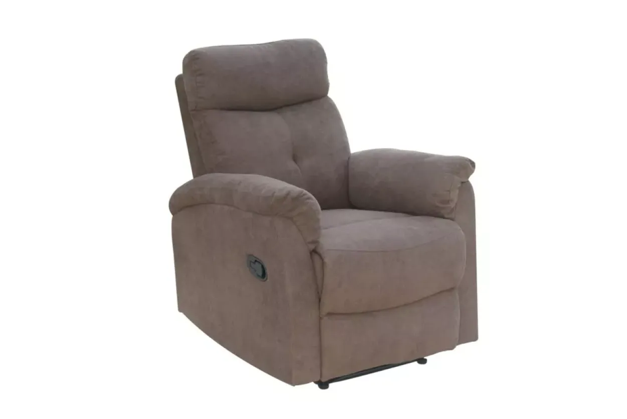 3tlg. Relaxsofa-Set mit 5 Relaxfunktionen - Braun