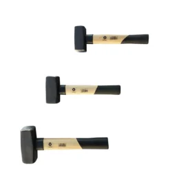 3 tlg Set Fäustelhammer 800/1250/2000g Hammer Schlosserhammer Fäustel