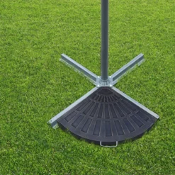 2-tlg. Set Gewichte für Sonnenschirmständer Platten Kunstharz + Metall Bronze 66 x 47 x 4,2 cm 30kg