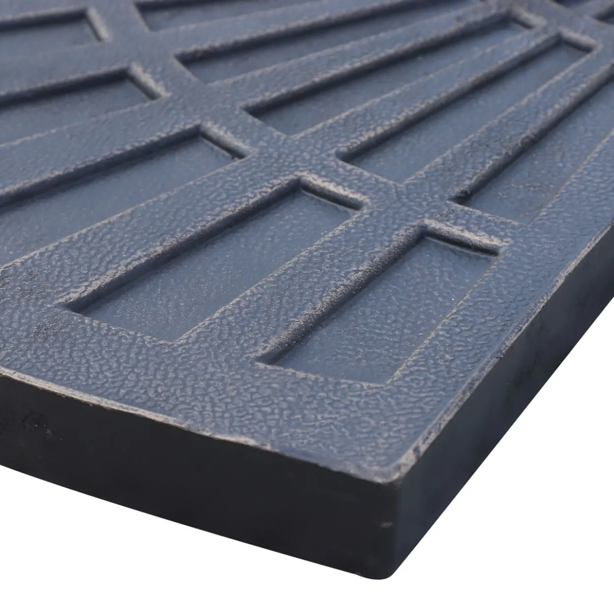 2-tlg. Set Gewichte für Sonnenschirmständer Platten Kunstharz + Metall Bronze 66 x 47 x 4,2 cm 30kg
