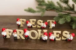 10tlg. Set Weihnachtsmänner'FROHES FEST',