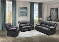 3tlg. Sofa-Set - Grau