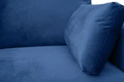 2tlg. Sofa-Set in Lederoptik - Royalblau