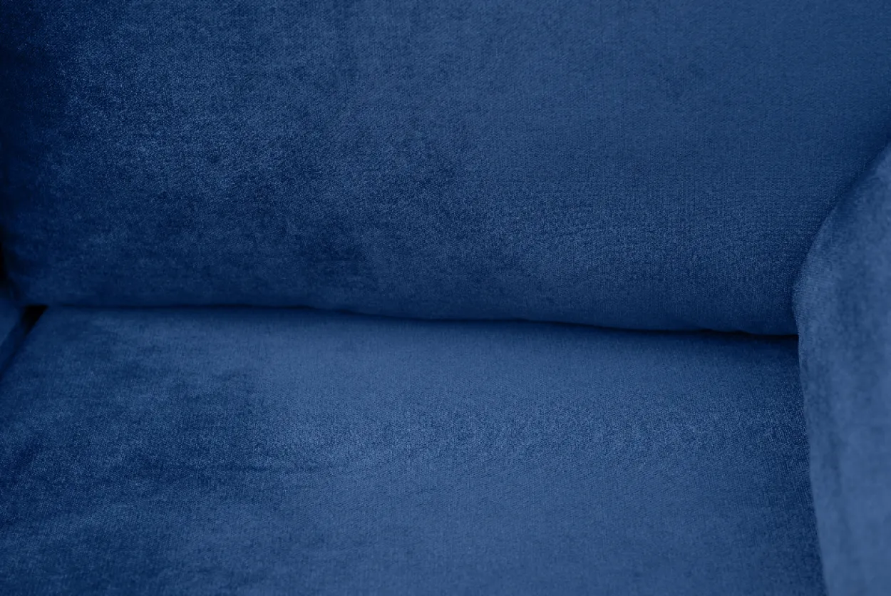 2tlg. Sofa-Set in Lederoptik - Royalblau