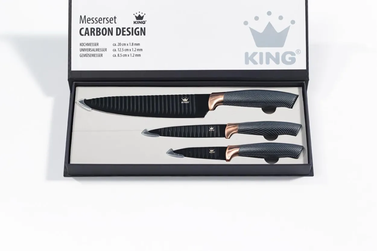 9tlg. Vorteilsset ESSENTIAL inkl. Messer, Töpfe und Pfannen
