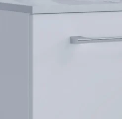 3-tlg. Waschplatz 60cm 2 Schubfächer | Mit Spiegelschrank Weiß