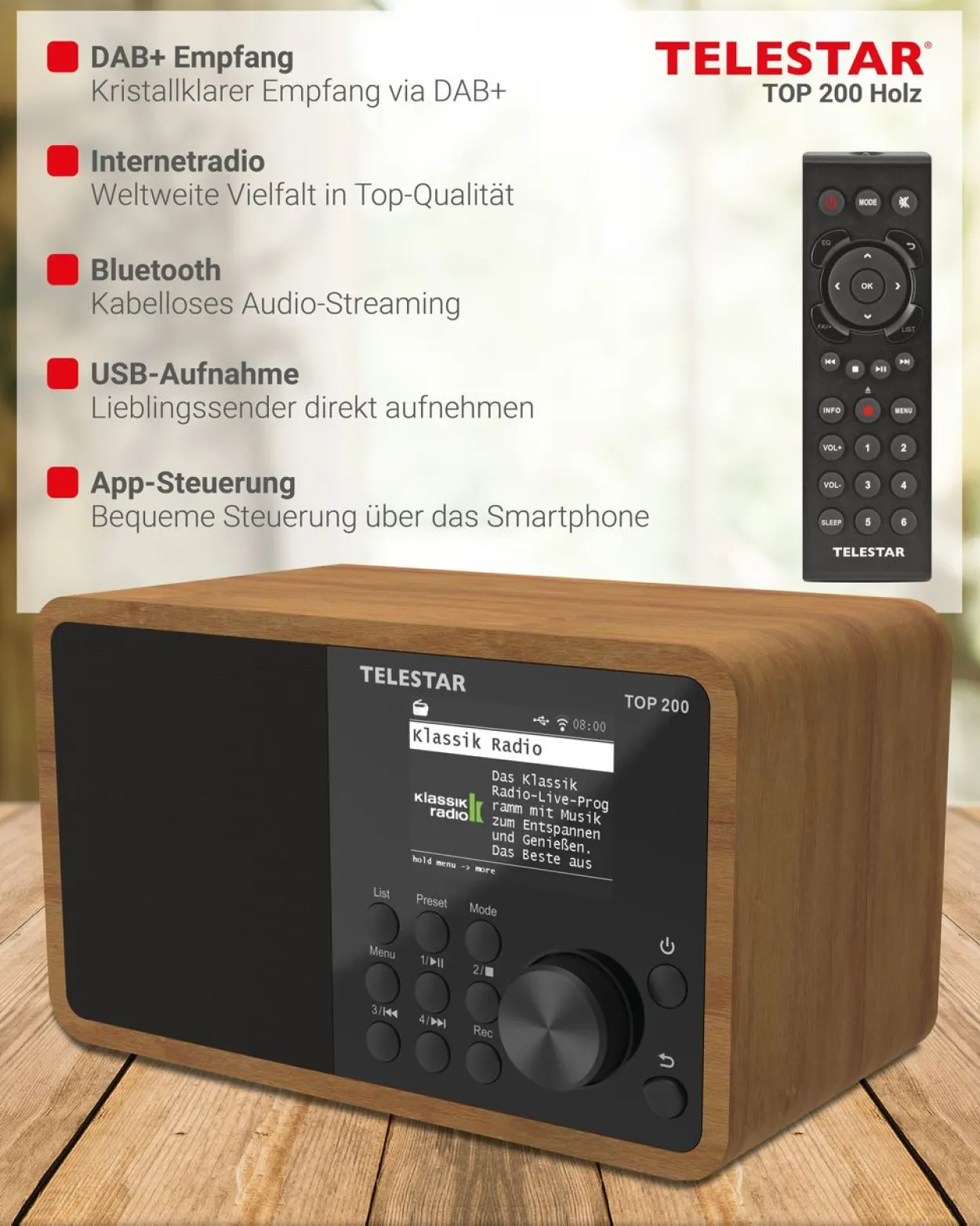 TOP 200 Holz – DAB+/Internetradio