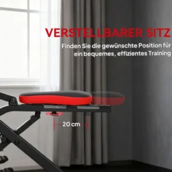 Total Power Body Crunch mit verstellbarem Sitz klappbar Kompakt Multifunktional