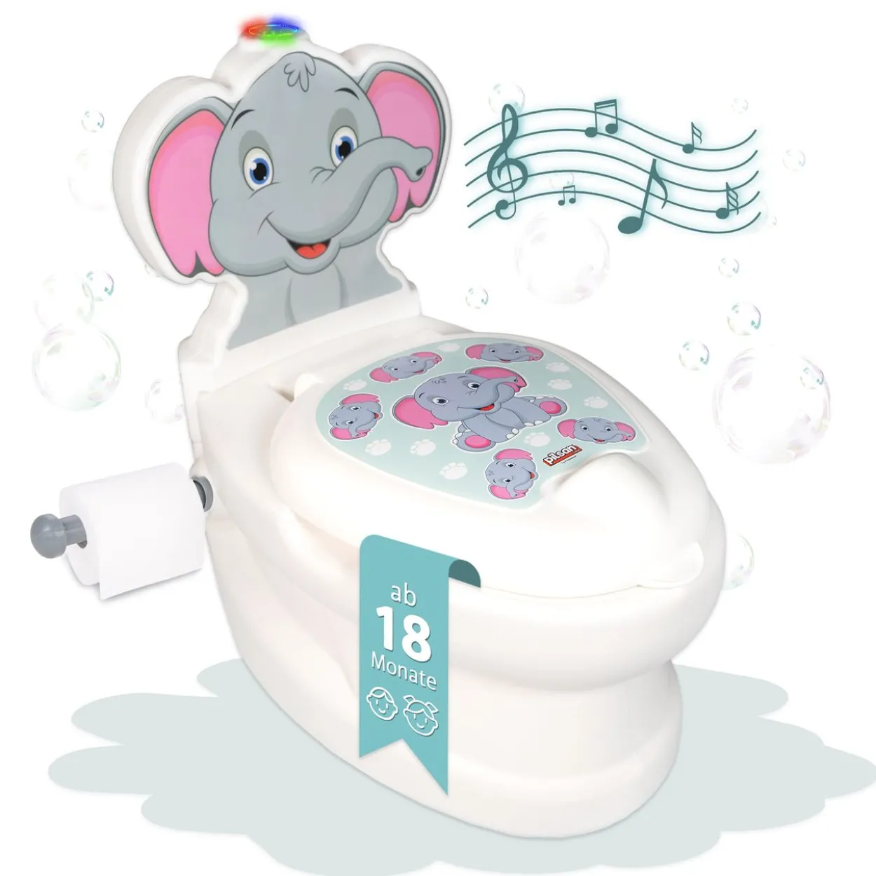 Töpfchen mit Spülgeräusch Elefant, Kindertoilette