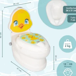 Töpfchen mit Spülgeräusch Küken, Kindertoilette
