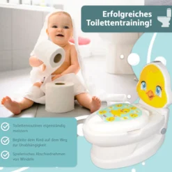 Töpfchen mit Spülgeräusch Küken, Kindertoilette