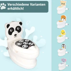 Töpfchen mit Spülgeräusch Panda, Kindertoilette