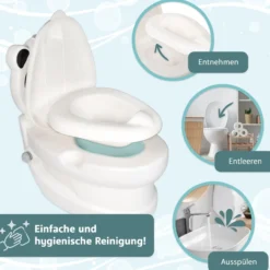 Töpfchen mit Spülgeräusch Panda, Kindertoilette