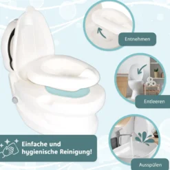 Töpfchen mit Spülgeräusch Pinguin, Kindertoilette