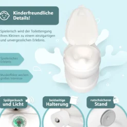 Töpfchen mit Spülgeräusch Pinguin, Kindertoilette