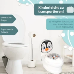 Töpfchen mit Spülgeräusch Pinguin, Kindertoilette