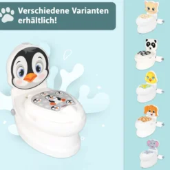 Töpfchen mit Spülgeräusch Pinguin, Kindertoilette