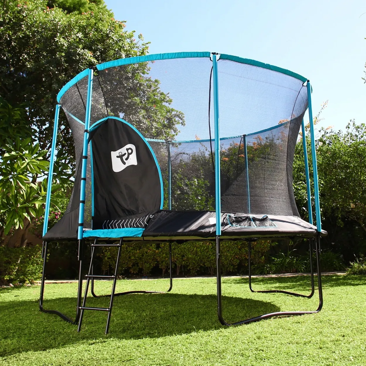 TP Toys Genius 12 Trampolin blau/schwarz Ø366 cm