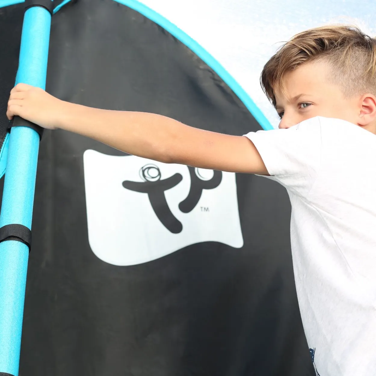 TP Toys Genius 12 Trampolin blau/schwarz Ø366 cm