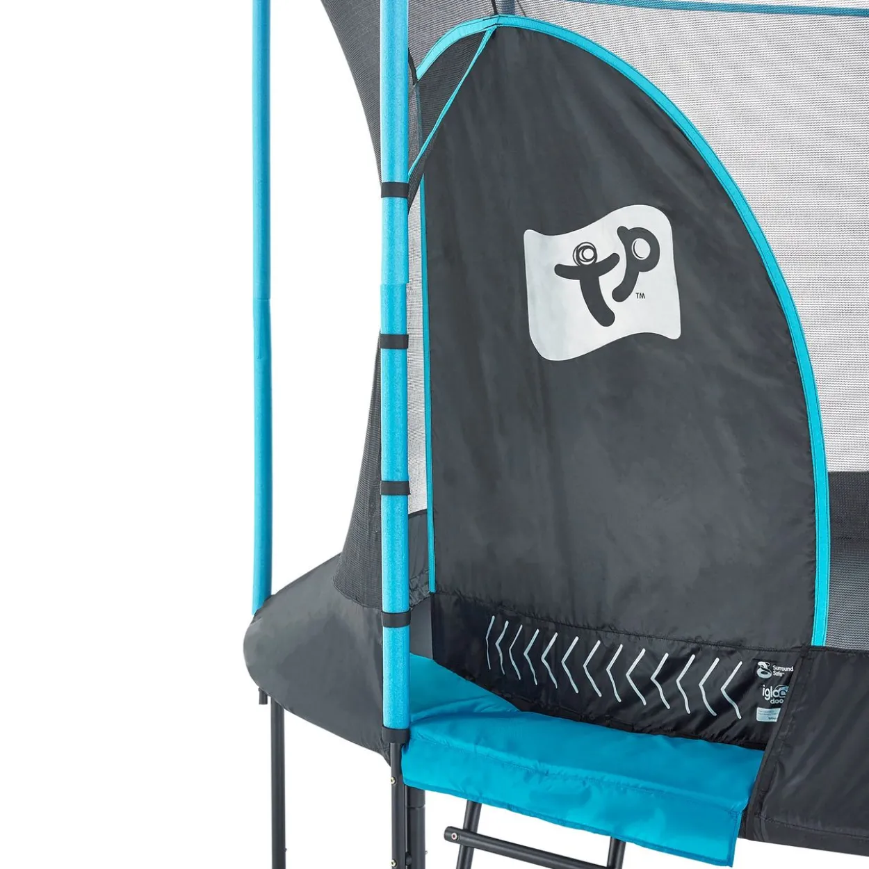 TP Toys Genius 12 Trampolin blau/schwarz Ø366 cm