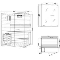 Traditionelle Sauna SHADOW - L