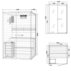 Traditionelle Sauna SHADOW - M