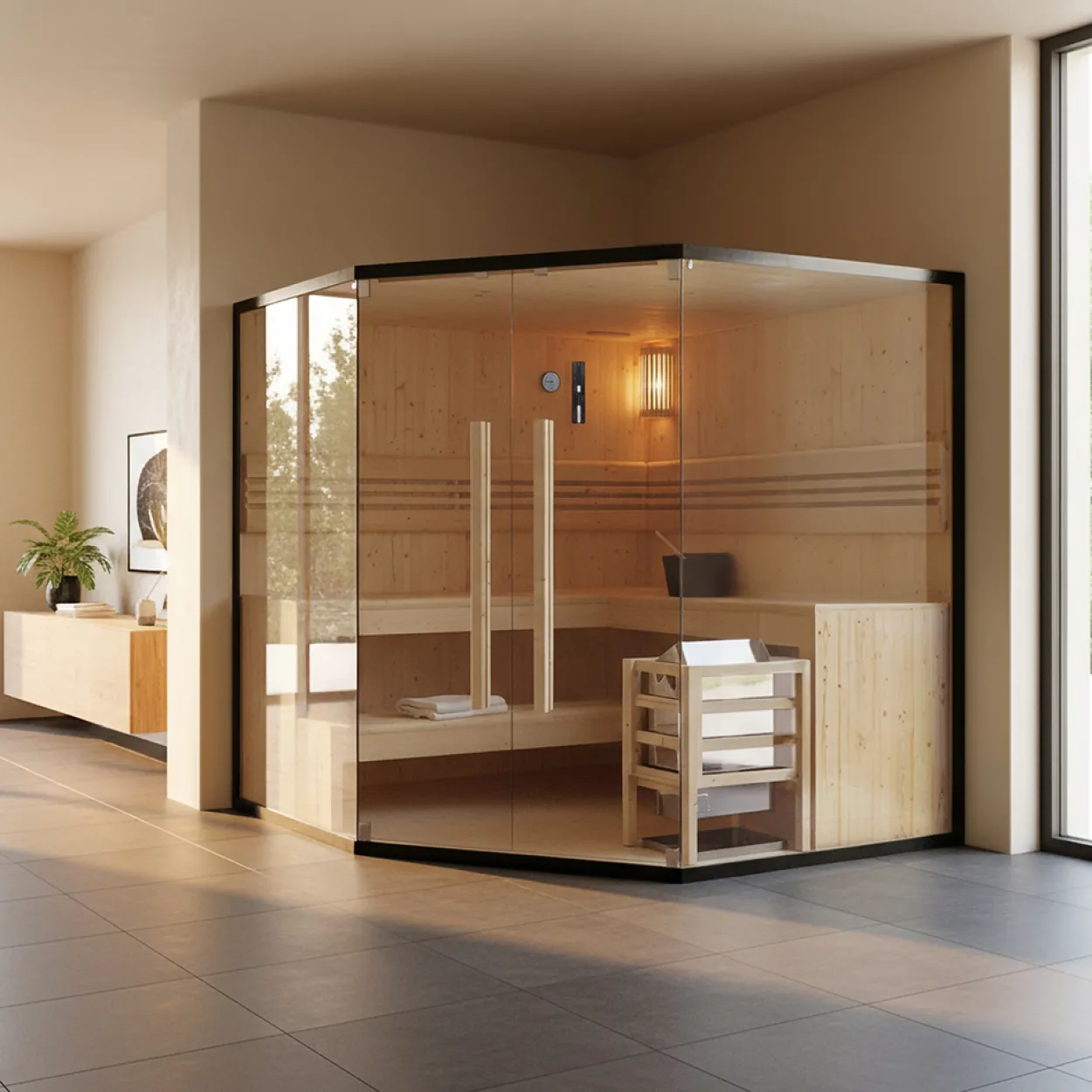 Traditionelle Sauna SHADOW - XL BIG
